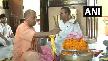 Yogi Adityanath Birthday 2023: Uttar Pradesh Chief Minister Offers Prayers at Goraknath Temple in Gorakhpur As He Turns 51 (Watch Video)